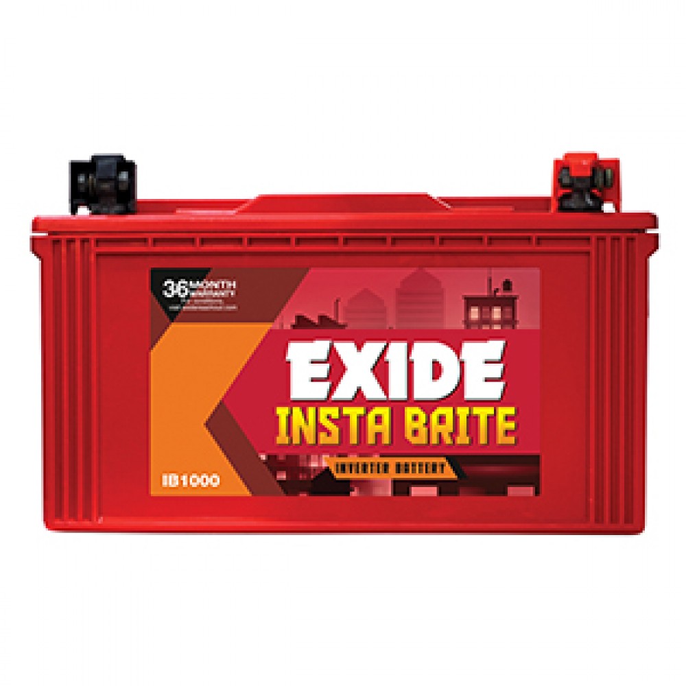 Exide Instabrite IB1000 (100AH) Price From Rs.7,200, Buy Exide Instabrite  IB1000 (100AH) Inverter Battery
