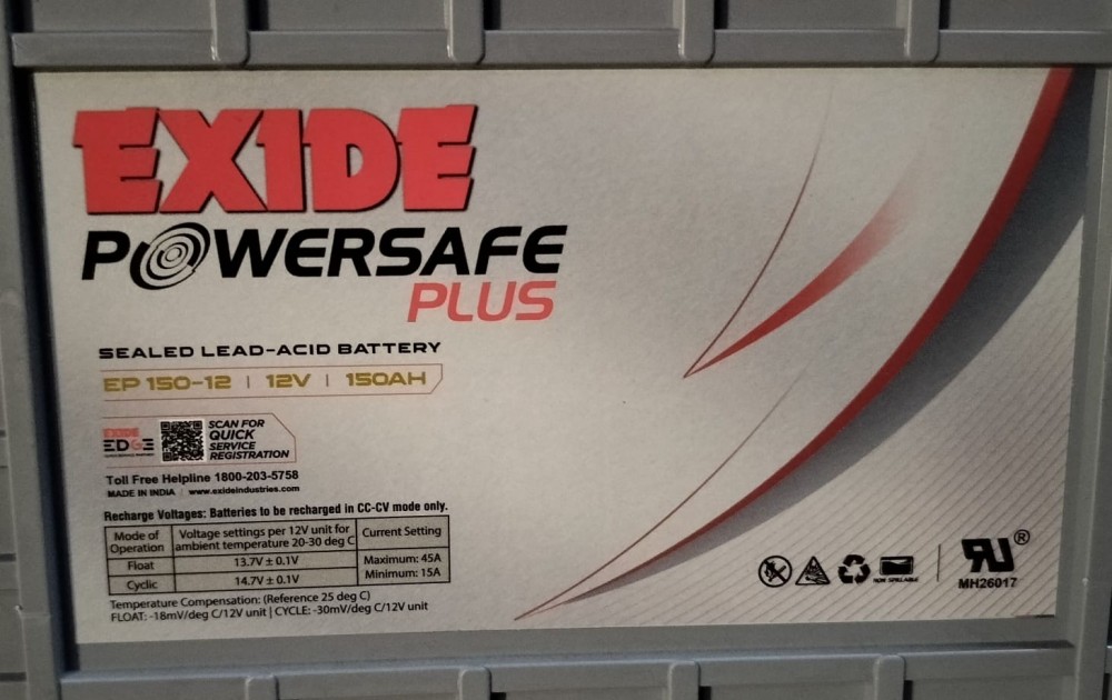 Buy Exide PowerSafe Plus EP 150-12 (SMF 150AH , 12V) Online, Price From ...